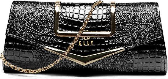 Túi clutch nữ cao cấp da thật ELLY – EC38 màu đen 