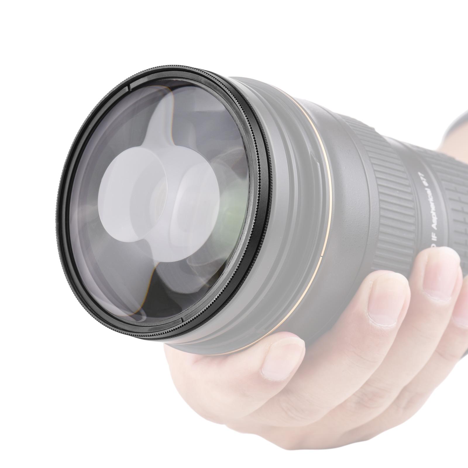 77mm Whirlpool Glass Prism Kaleidoscope Lens Filter Optical Glass Lens Filter Professional Photography Accessory