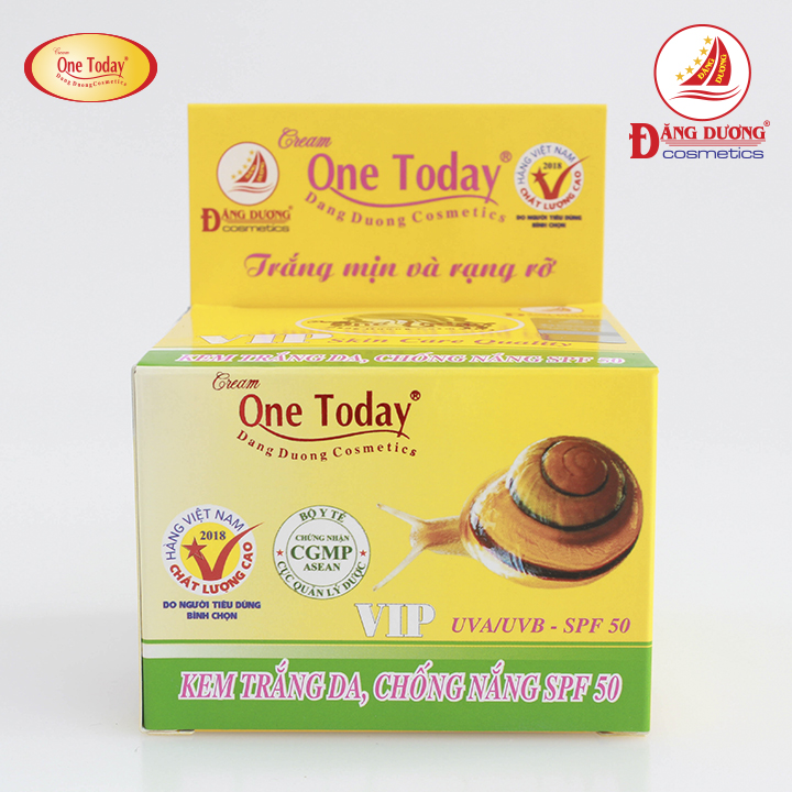 ONE TODAY - KEM TRẮNG DA, CHỐNG NẮNG SPF50 CAO CẤP (VIP) - 15g