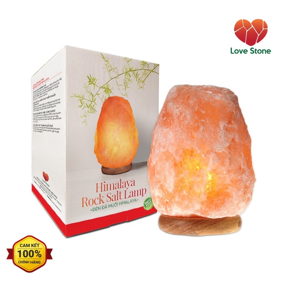 Đèn đá muối tự nhiên Himalaya Love Stone