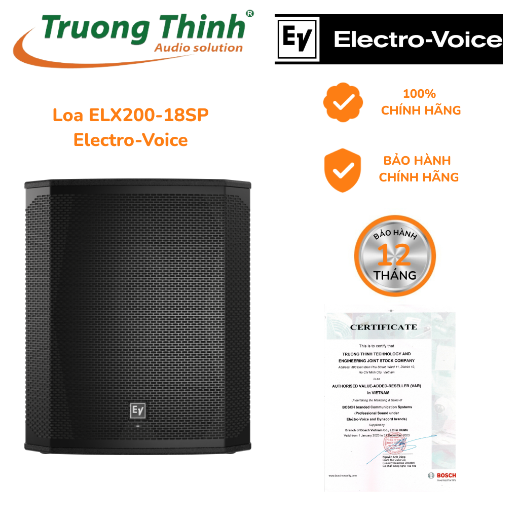 Loa sub Karaoke Electrovoice ELX200 18SP - Loa Electro-Voice ELX200-18SP - Hàng chính hãng