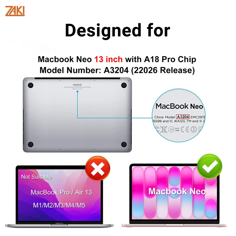 Dán mềm bảo vệ màn hình cho MacBook Neo 13″ ZAKI AR Film - Hàng Chính Hãng
