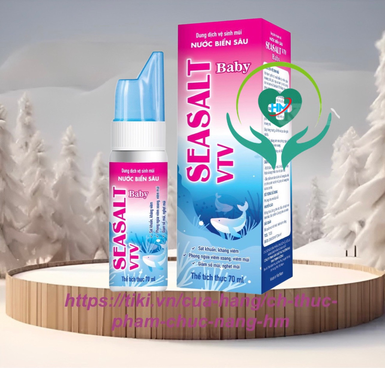 Dung dịch xịt mũi seasalt - Trẻ em, chai 70ml
