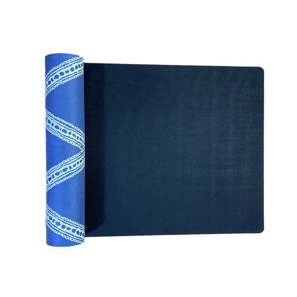 Free Ship - Thảm tập yoga chính hãng Yvonne, Blue Navy, dày 6mm bề mặt nhám, siêu bám, chống trơn trượt, thấm hút mồ hôi, càng nhiều mồ hôi càng bám, dễ vệ sinh, bề đẹp, sang trọng