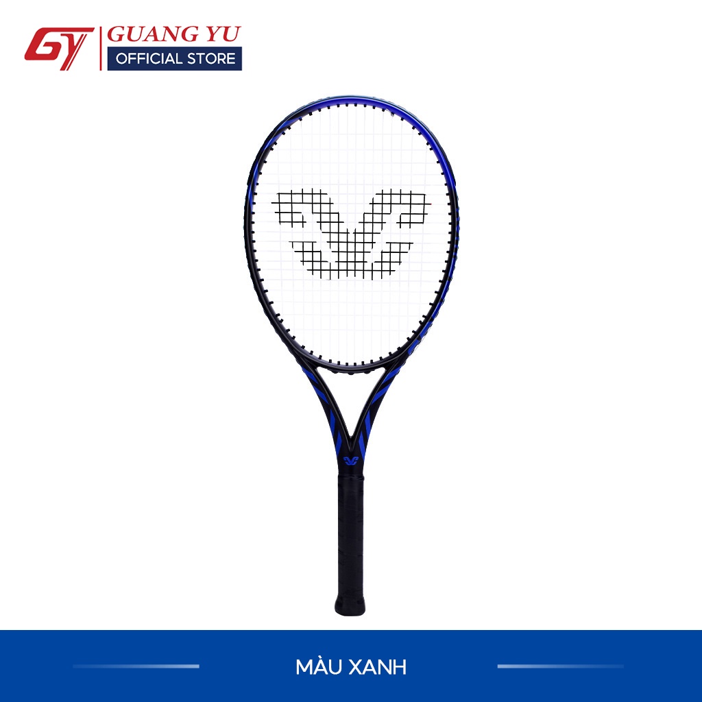 Vợt Tennis GUANG YU Khung Sợi Carbon Cao Cấp Tặng Kèm Bộ Đế Và Bóng Tập Luyện