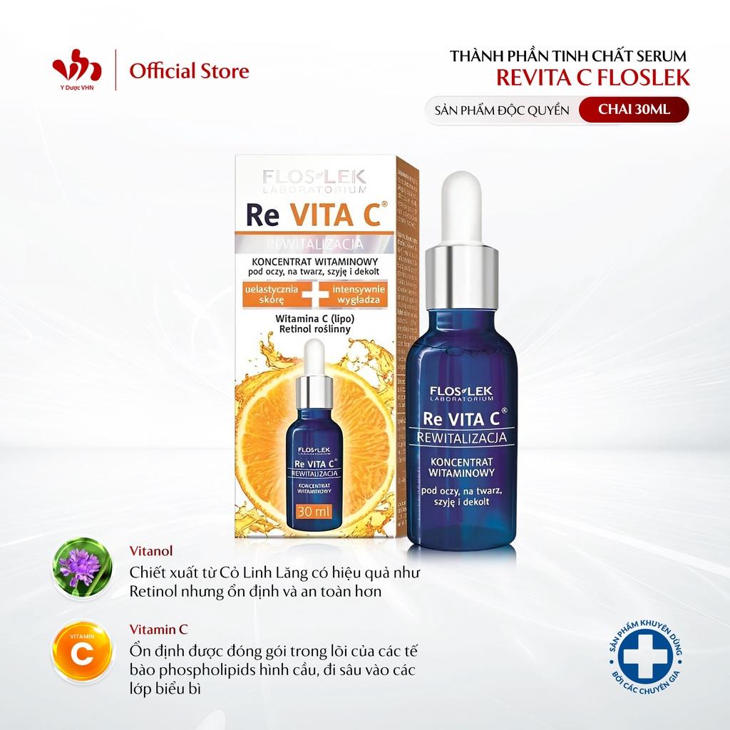 Tinh Chất Serum ReVITA C FLOSLEK Hỗ Trợ Sáng Da, Mờ Nám, Căng Bóng Làn Da Chai 30ml