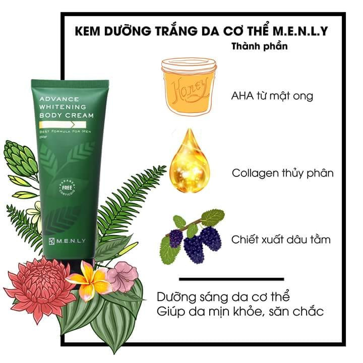 Kem dưỡng trắng body menly