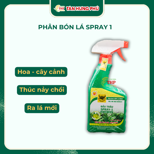 Phân Bón Lá Cao Cấp có chất Điều Hòa Sinh Trưởng Đầu Trâu SPRAY-1 Bình 500ml