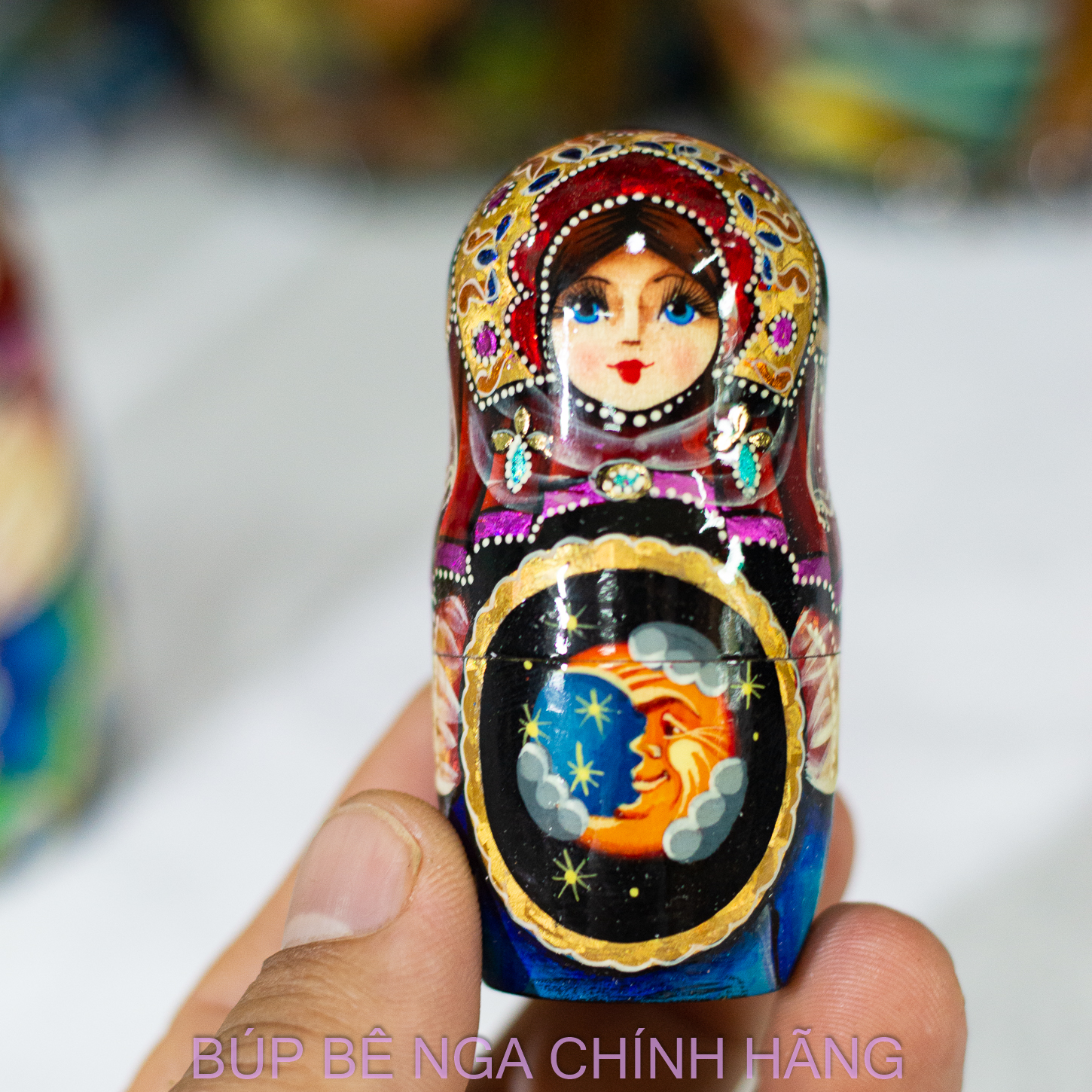 BỘ BÚP BÊ NGA CAO CẤP 5 LỚP 18CM HOA VĂN "CỔ TÍCH PHƯỢNG HOÀNG LỬA" CỰC ĐẸP VÀ SANG TRỌNG