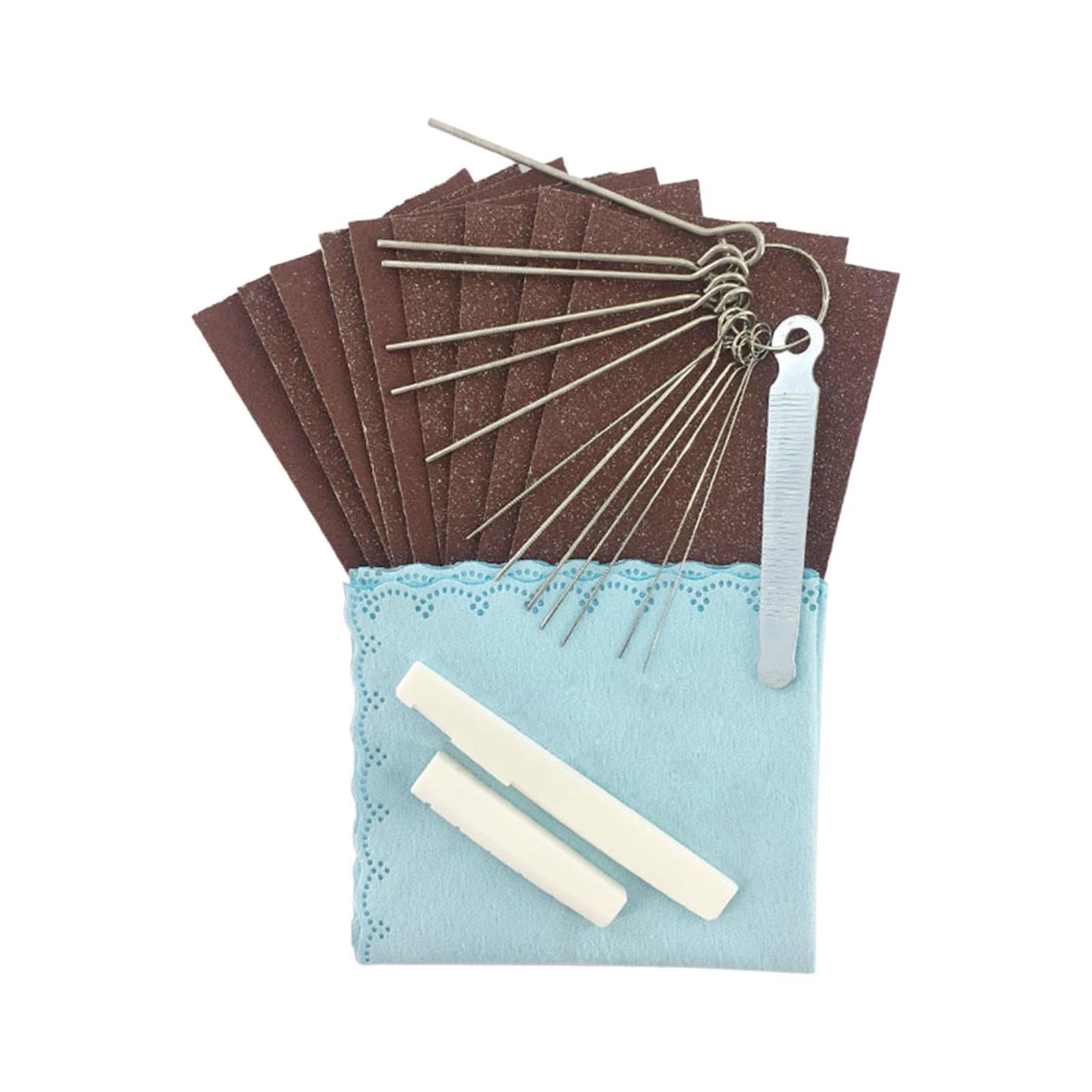 Acoustic Guitar Tools Guitar files Guitar Fingerboard Luthier Tool Set for Nut Sand Paper