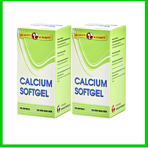 Combo 2 chai TPCN bổ xương bổ sung Calcium ( canxi) và Vitamin D3- Calcium softgel – Robinson Pharma Usa-Chai 100 viên-tặng 1 hộp tuần hoàn não GINKGO GOLD h/30v