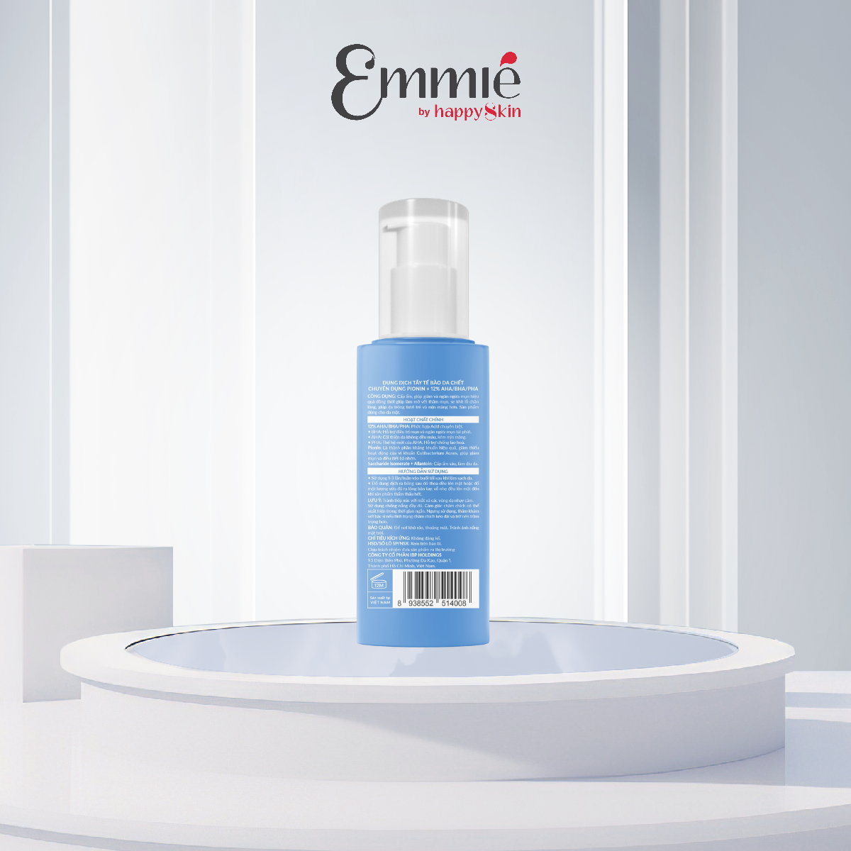 Toner Emmié By Happyskin Pionin + 12% aha/bha/pha 120ml