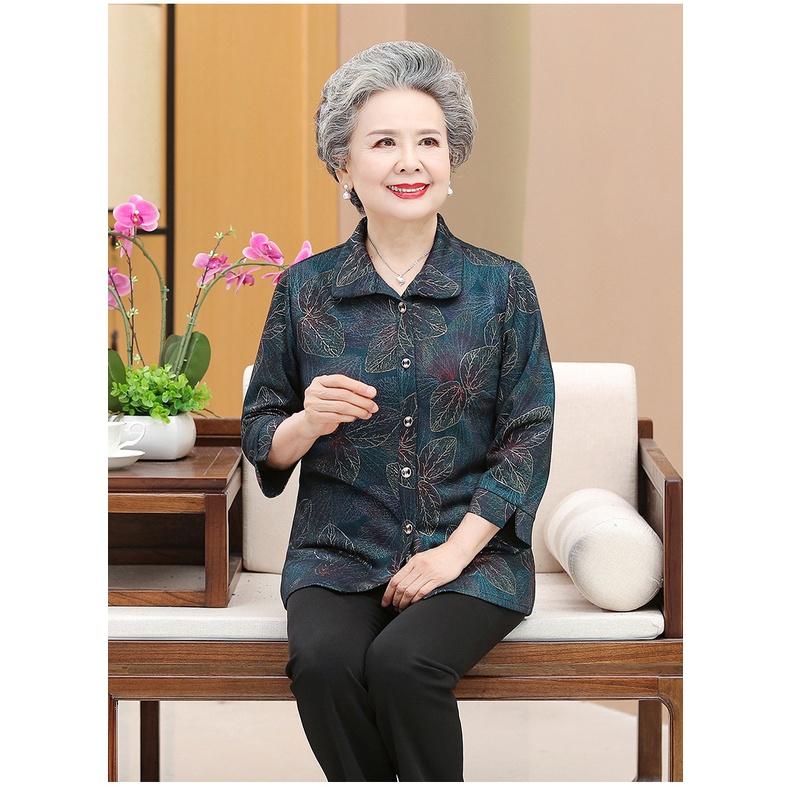 ÁO SƠ MI NGƯỜI GIÀ cao cấp co giãn, hàng sẵn,la bàng, A458