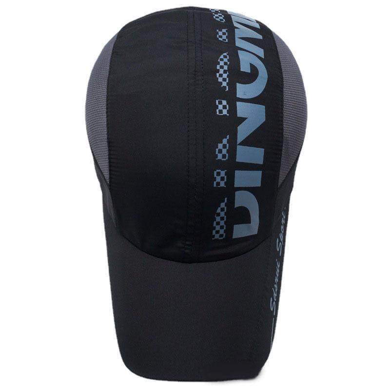 Mùa hè Nam Nữ Mũ Bóng Chày Câu Cá Ngoài Trời Chống Thấm Nước Hat Thời Trang Thư Thoáng Khí Che Nón Snapback Thể Thao Chạy Mồ Hôi Color: Dark Gray Size: 56-60cm