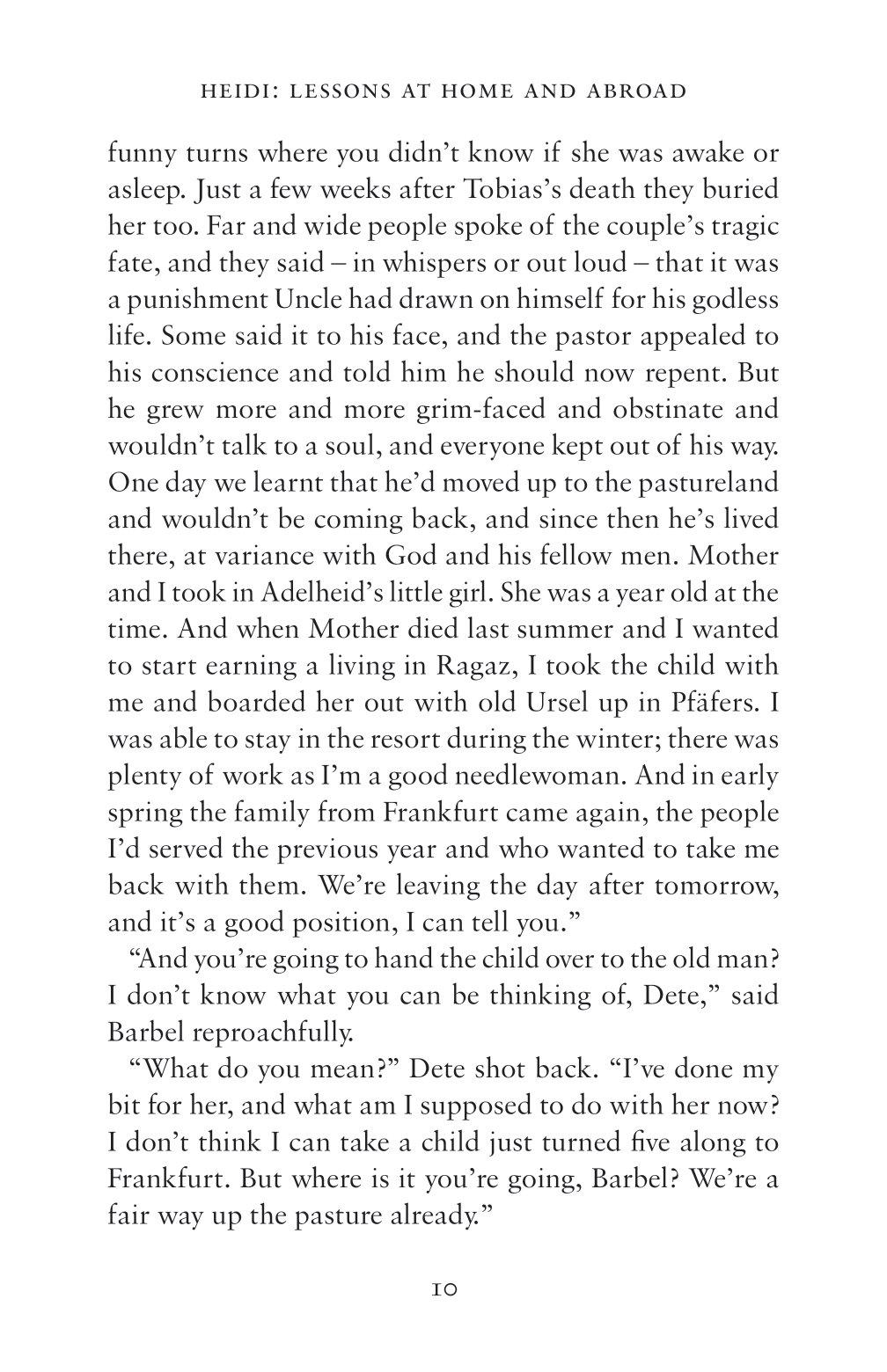 Heidi: Her Early Lessons And Travels (Alma Junior Classics)