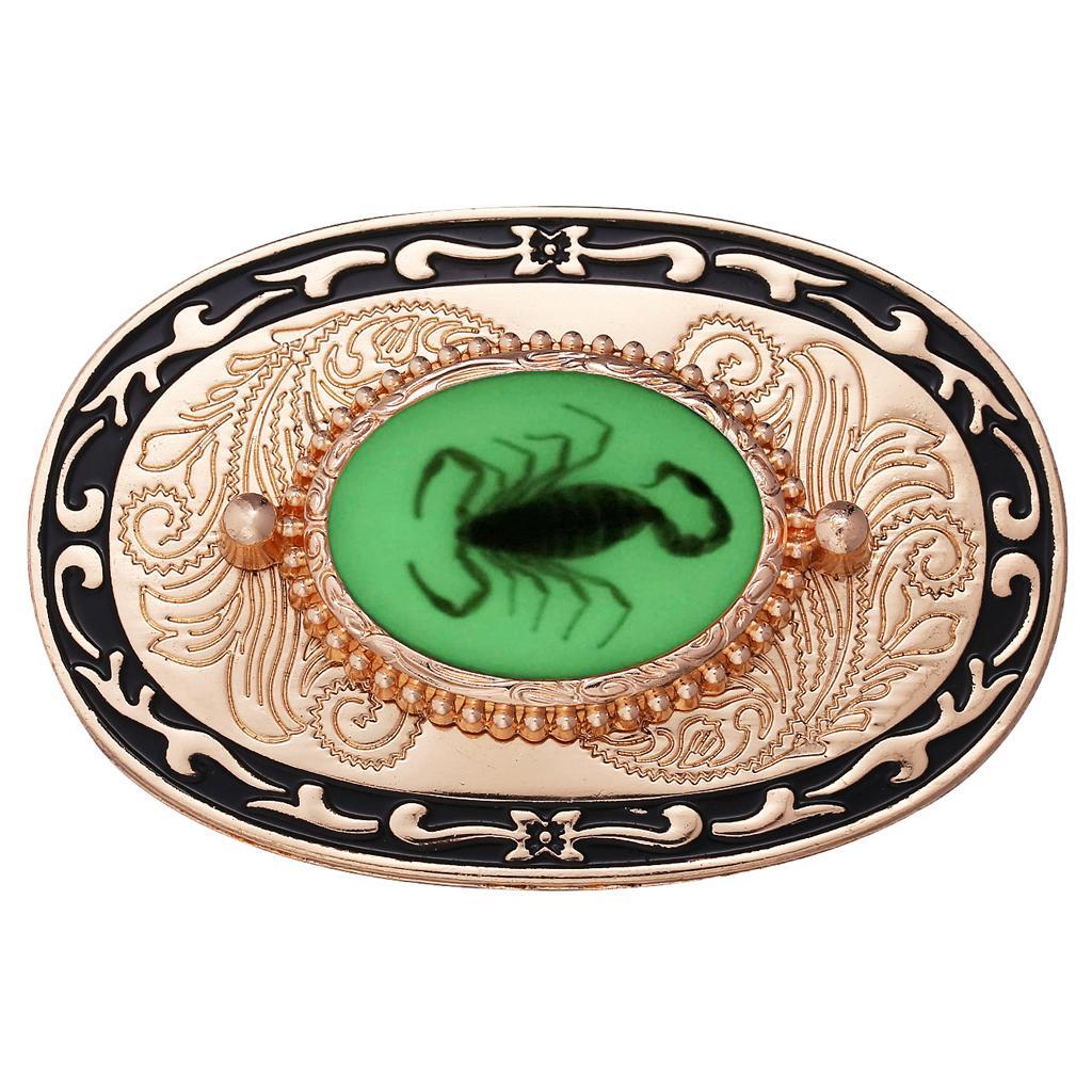 Men' Belt Buckle Alloy Classic Buckle for Leather Belts Tin Color