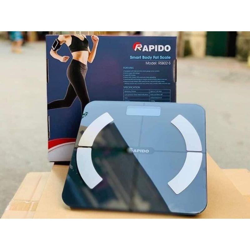 Cân sức khỏe thông minh Rapido (Có bluetooth)-Hàng chính hãng