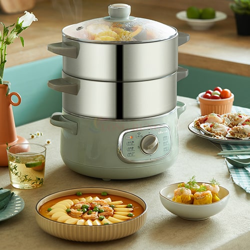 Nồi hấp & lẩu điện đa năng Bear DZG-D80G5 - Hàng chính hãng