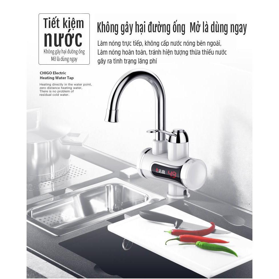 Hàng nhập khẩu - Vòi nước nóng lạnh tại vòi hiển thị nhiệt độ cao cấp - Best Seller Tony