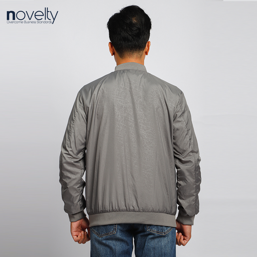 Áo jacket nam in chìm Novelty xám nhạt 2203392