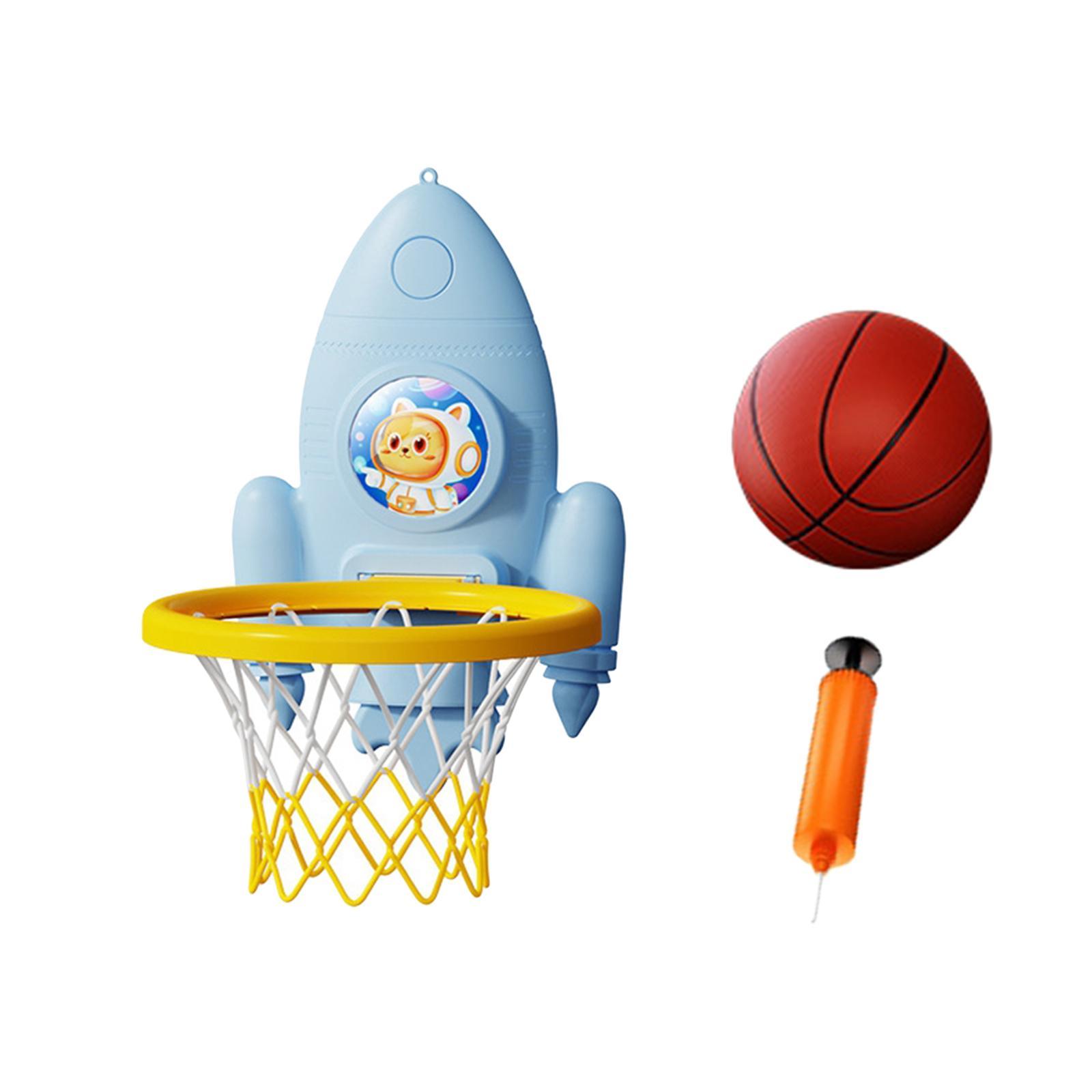 Toddler Basketball Hoop Set Cartoon Outdoor Indoor Game Foldable Basketball Hoop for Girls Gifts