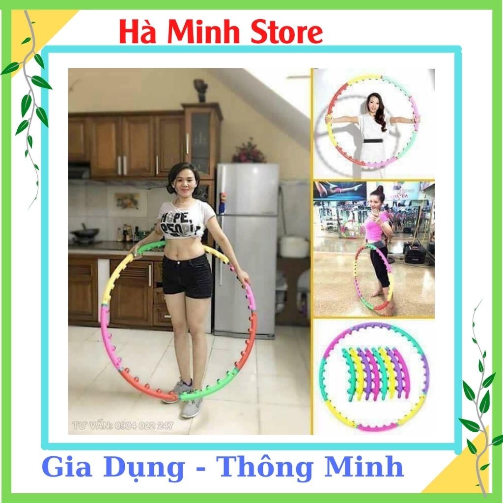 Vòng Lắc Bụng Thông Minh Tháo Rời Tiện Lợi - Vòng Lắc Eo Massage Hula Hoop Giúp Thon Gọn Săn Chắc Vòng Eo