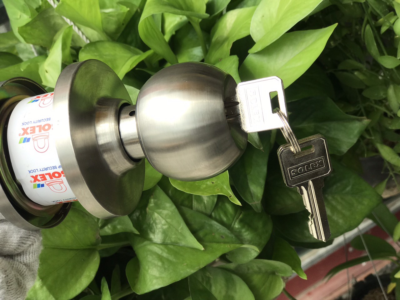 Khóa tay nắm tròn Solex, khóa đấm tròn inox 304 Solex - nhập khẩu Thái Lan