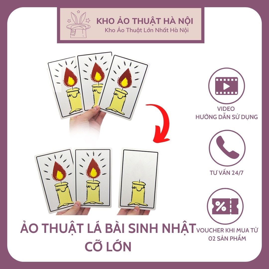 Đồ Ảo Thuật Lá Bài Sinh Nhật Cỡ Lớn, Quà Tặng Sinh Nhật Thú Vị, Sáng Tạo, Thông Minh