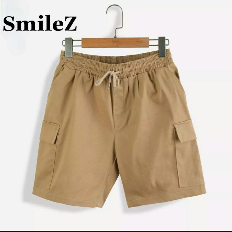 Quần short đũi kaki SmileZ unisex phong cách Ulzzang