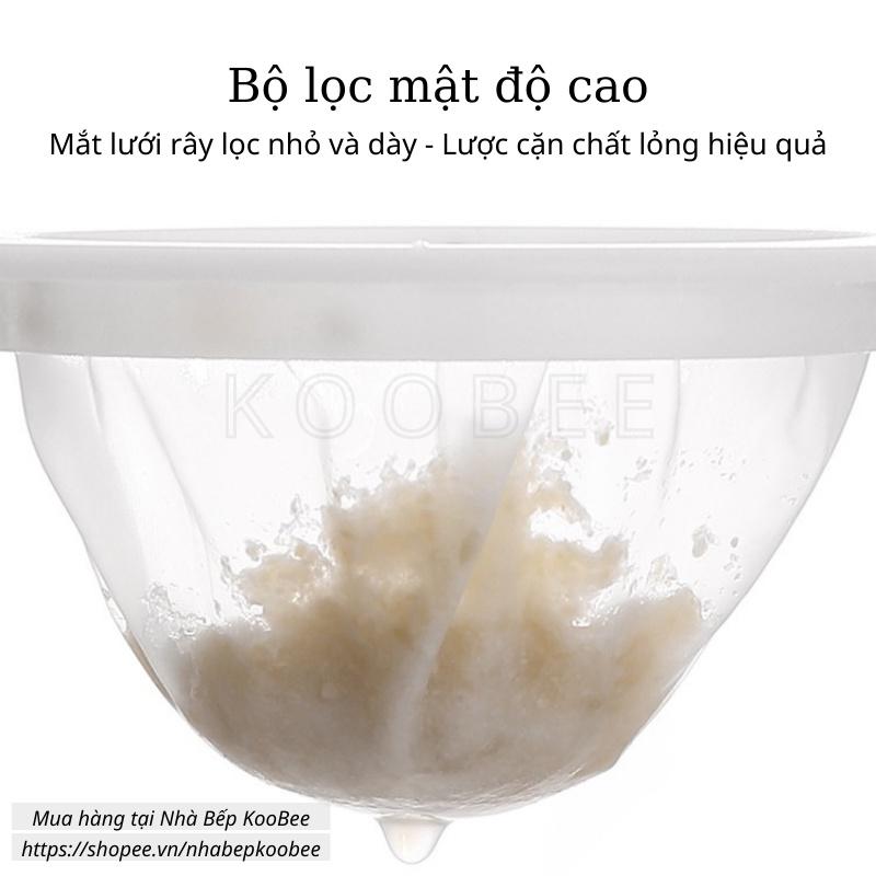 Hình ảnh Rây lọc sữa hạt cao cấp KooBee - Túi vải lọc sữa đậu nành, lọc bã hạt tiện dụng NB21