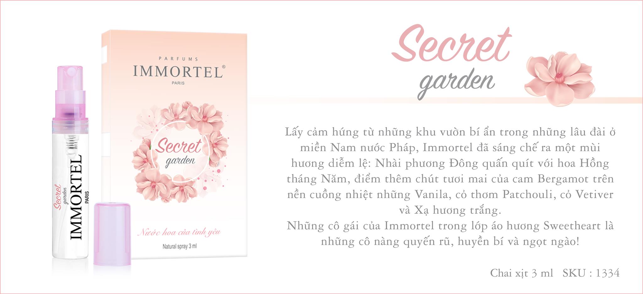 Nước Hoa IMMORTEL PARIS_Hộp 6 chai xịt 3ml : ( Secret Garden, No68, 5 Sens, No8, No89, No3) - Eau De Parfum