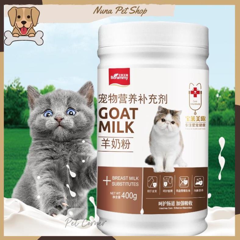 Hình ảnh Sữa cho chó mèo Borammy, sữa cho chó con, sữa cho mèo con cung cấp dinh dưỡng phát triển toàn diện