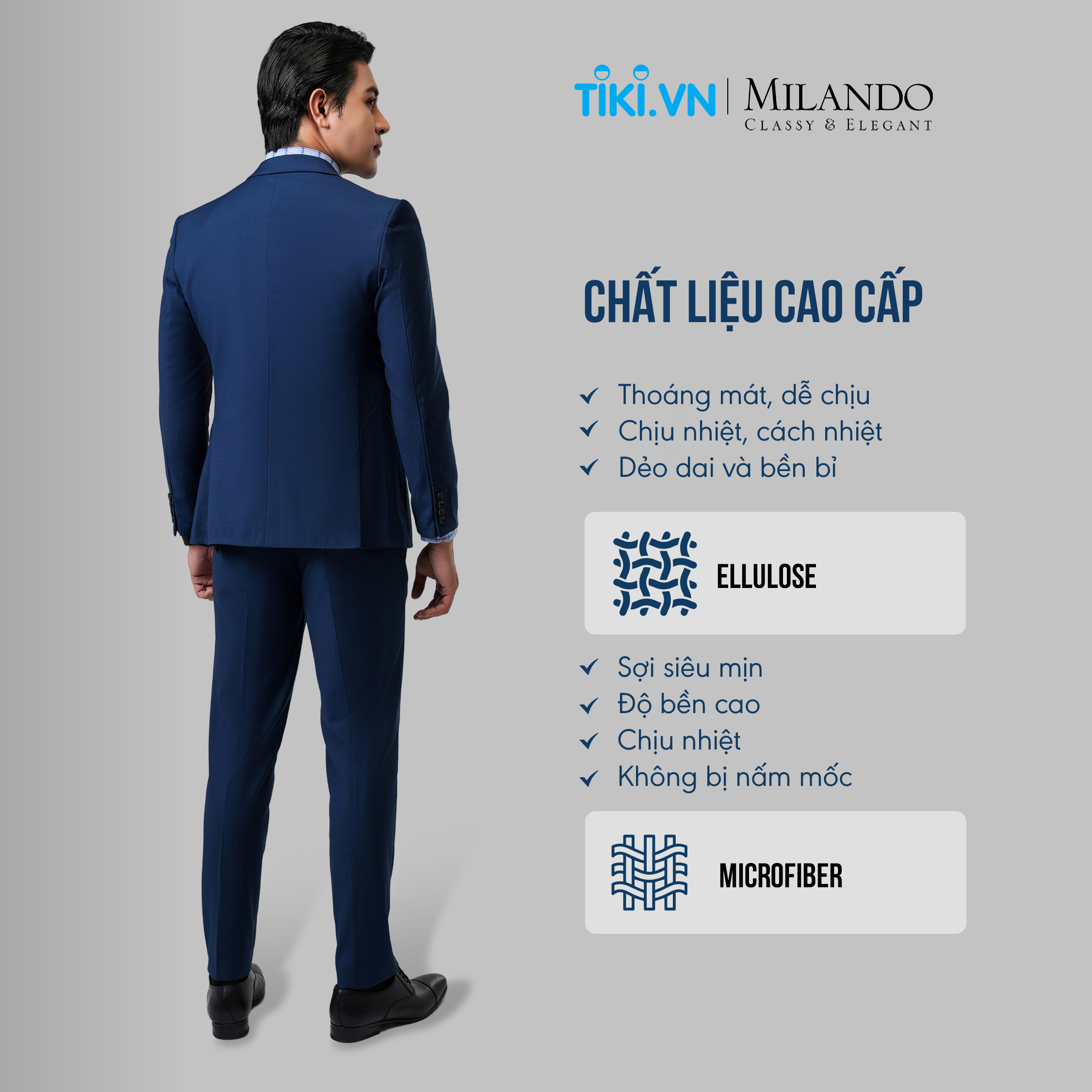 Quần Vest Nam Cao Cấp MYMILANDO Màu Xanh Đậm - Kiểu Dáng Slim Fit Trẻ Trung, Chất Liệu Bền Màu, Thời Trang Công Sở, Dạo Phố, Sự Kiện Sang Trọng