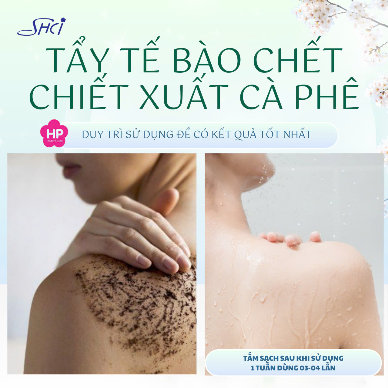 Tẩy Da Chết Toàn Thân Shci Coffee Dưỡng Da Trắng Mịn (Tuýp 160G)