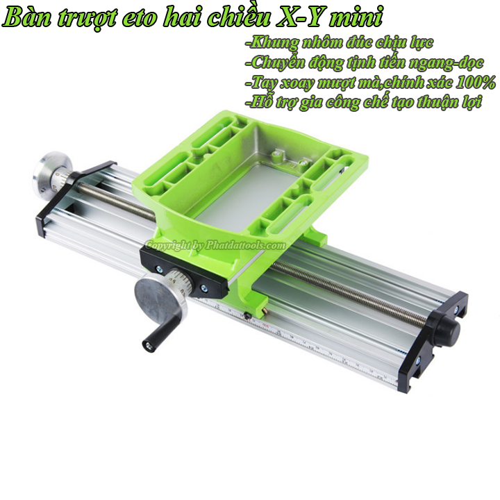 Eto bàn trượt hai chiều X - Y MiniQ kèm Eto kẹp cao cấp