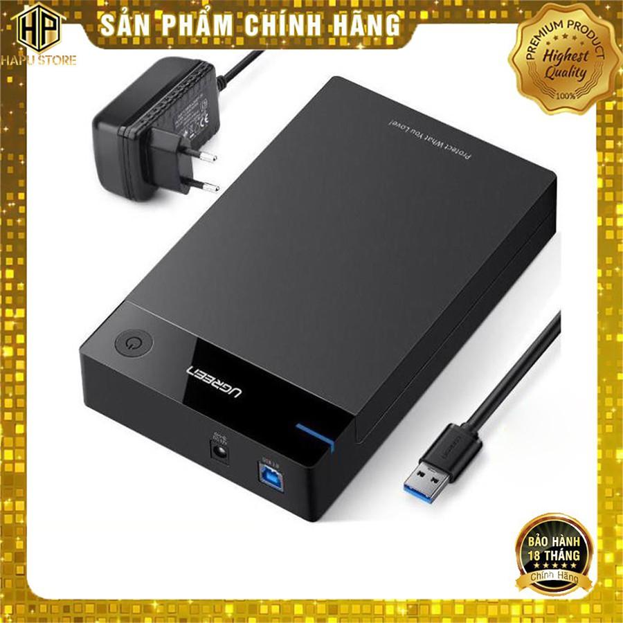 Ugreen 50422 - Hộp đựng ổ cứng 3.5 inch hỗ trợ 10 TB chính hãng - Hàng Chính Hãng