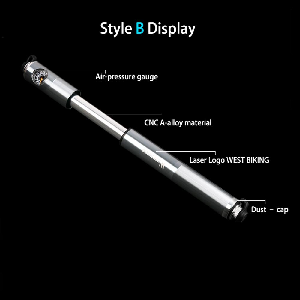 WEST BIKING Máy bơm xe đạp