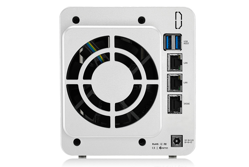 Bộ lưu trữ mạng NAS TerraMaster F2-422, LAN 10Gbps, Intel Quad-Core 1.5GHz, 4GB RAM, 651MB/s, 2 khay ổ cứng RAID 0,1,JBOD,Single - Hàng chính hãng