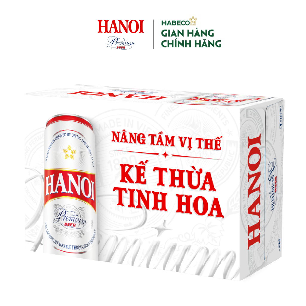 Bia Hanoi Premium - Thùng 24 lon 330ml