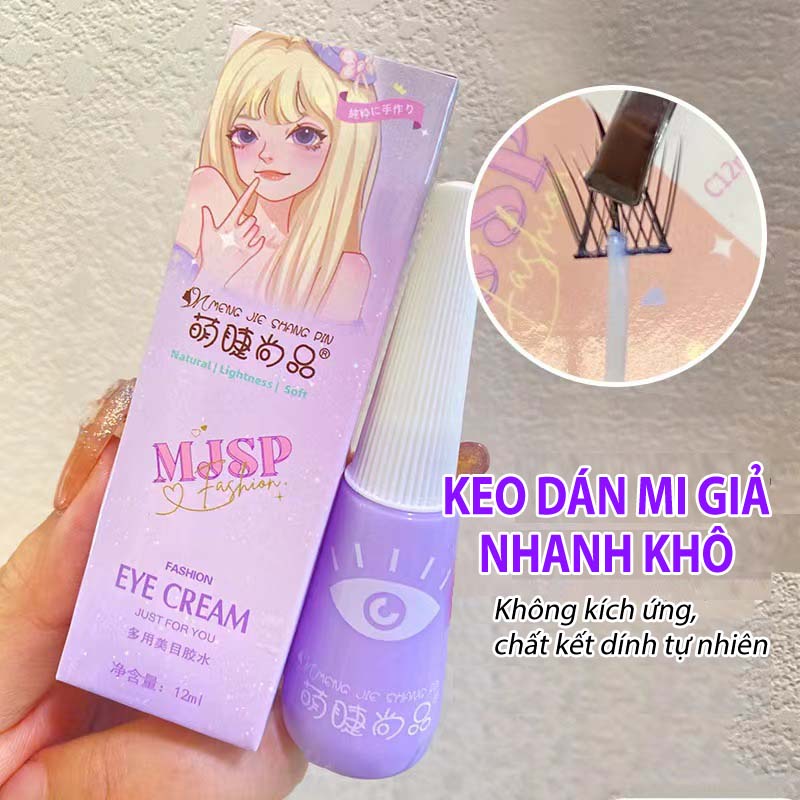 Keo dán mi giả Shangpin Adorable Lashes MJSP12ml Dính tự nhiên, không dễ rụng, dễ tháo, nhanh khô và không kích ứng