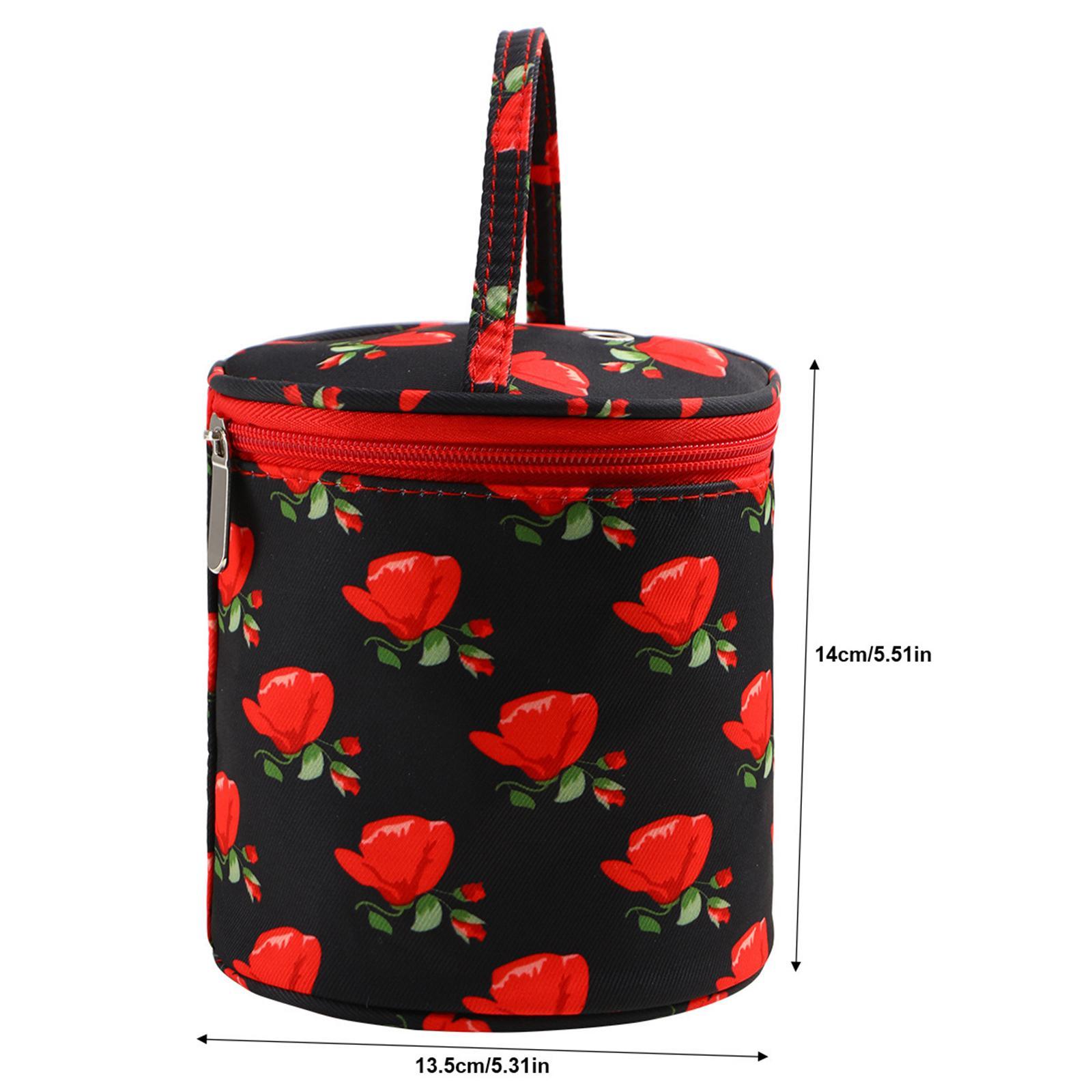 Yarn Case Knitting Bag Zippered Traveling Case Carrying Case Small Organizer