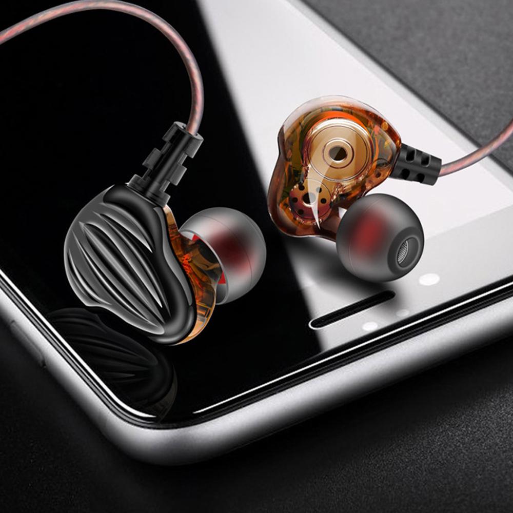 Qkz Ck4-Tai 3.5Mm 6D Tai Nghe 하이파이베이스 Nặng 스테레오 Tai Nghe Chụp 타이 Có 마이크로 Điện Thoại Di Động Âm Nhạc Máy Tính Tai Nghe