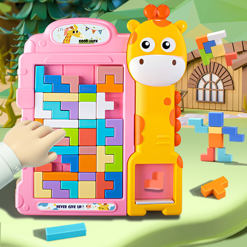 Đồ Chơi Xếp Hình Tetris Luyện Tập Trí Não Cho Trẻ