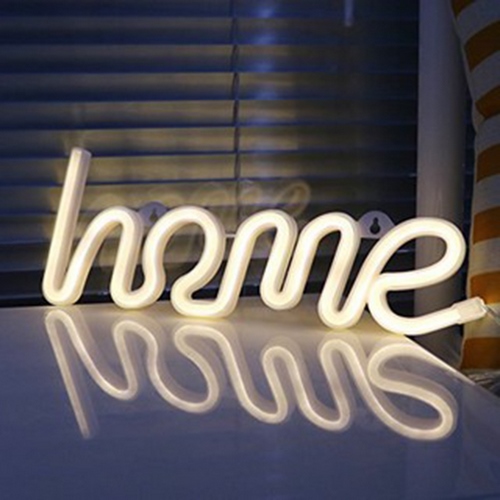 Đèn trang trí phòng hình chữ home ánh sáng lung linh