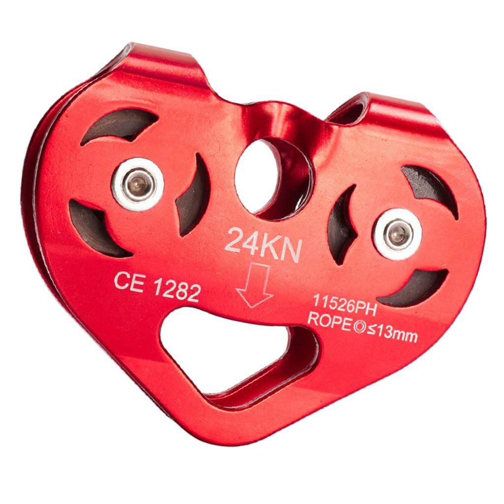24KN Mountaineering Rock Climbing Zip Line Wire Cable Trolley Pulley