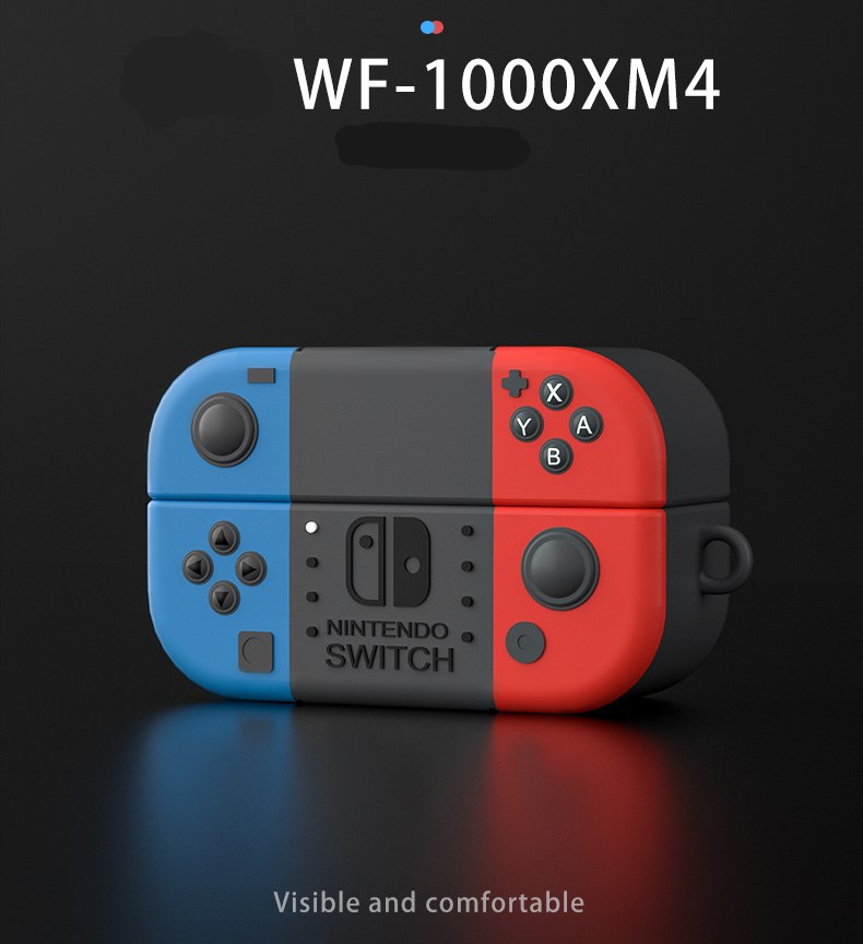 Case Silicon cho Sony WF-1000XM4 Hình Máy Game Switch Kèm Móc Treo_ Hàng Chính Hãng