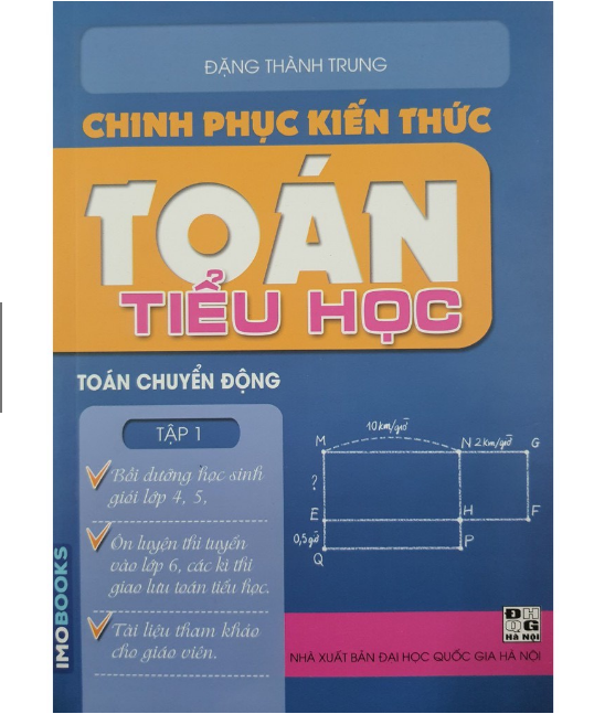 Sách Chinh phục kiến thức toán tiểu học Tập 1 – Toán chuyển động