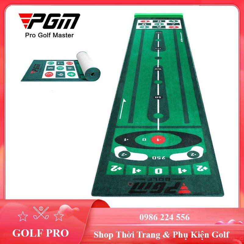 Thảm Golf Tập Putting Mat PGM trong nhà ngoài trời chất liệu thảm nhung mềm mịn TT006 - Hàng Chính Hãng