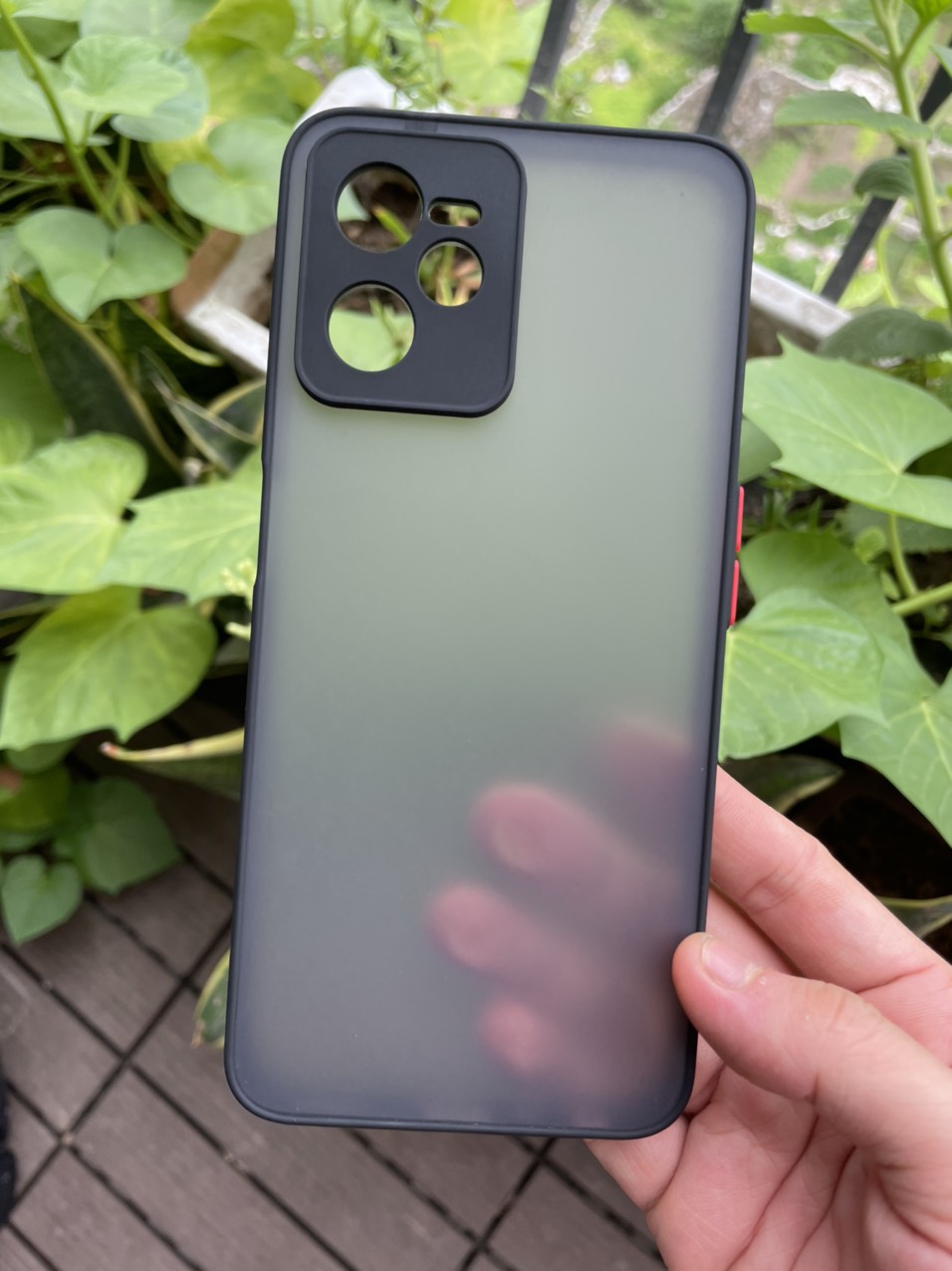 Ốp lưng cho Realme C35 viền dẻo đen lưng nhám mờ bảo vệ camera