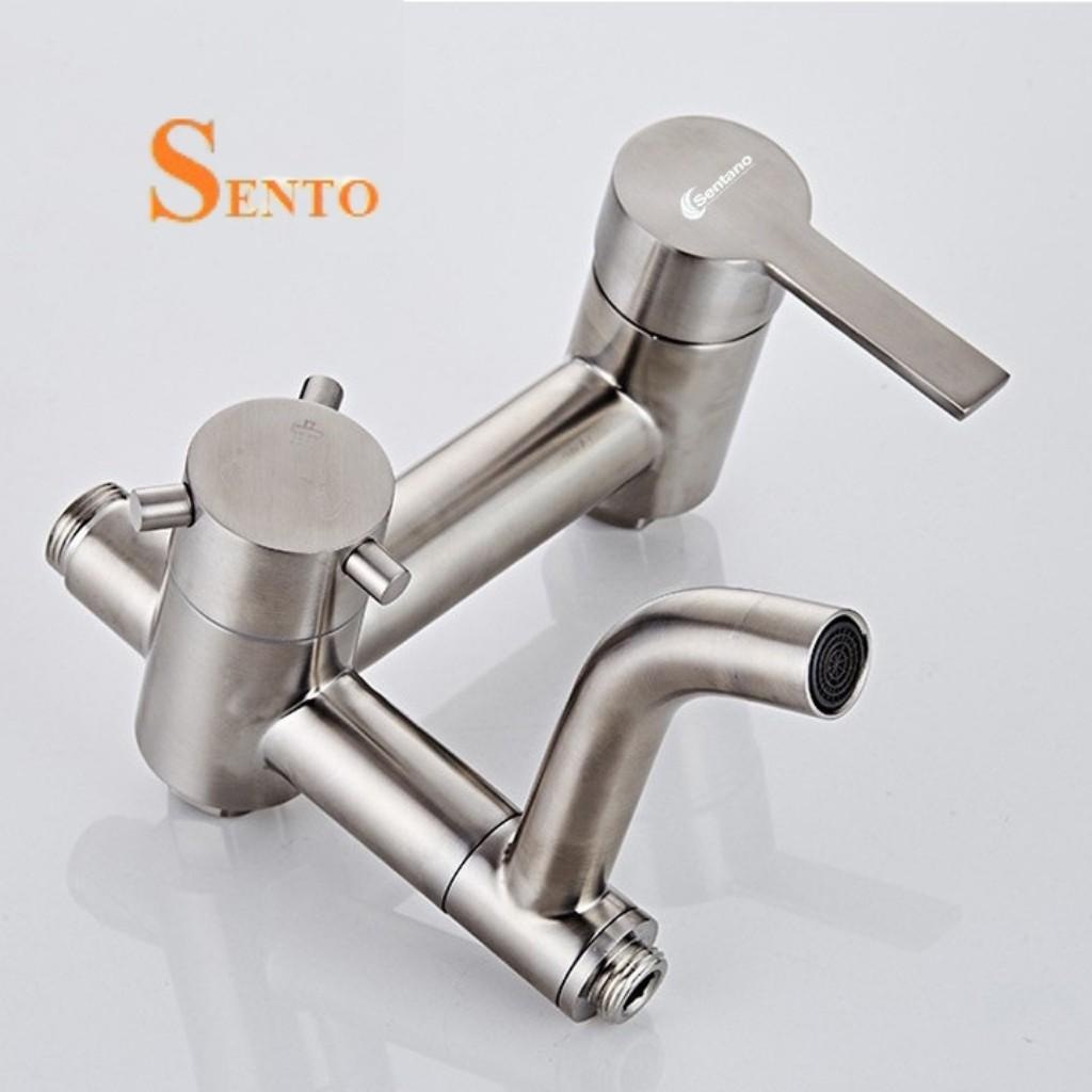 Sen Cây Tắm Đứng Nóng Lạnh Treo Tường Inox304